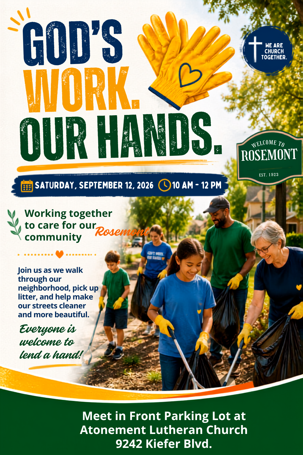 God's Work, Our Hands Flyer